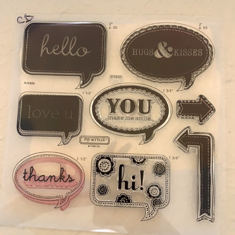Close to my heart stamps D1531